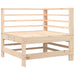 Corner Sofa with Cushions Solid Wood Pine Nxplpt