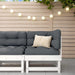Corner Sofa With Cushions White Solid Wood Pine Nxpaxt