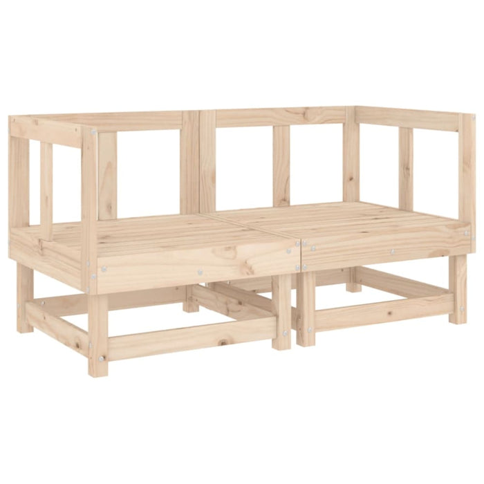 Corner Sofas with Cushions 2 Pcs Solid Wood Pine Nxpapb