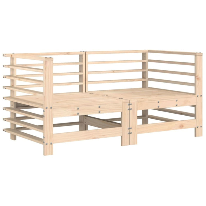 Corner Sofas with Cushions 2 Pcs Solid Wood Pine Nxplno