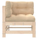 Corner Sofas with Cushions 2 Pcs Solid Wood Pine Nxplno
