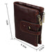 Cowhide Leather Crazy Horse Texture Rfid Blocking Wallet