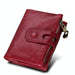 Cowhide Leather Crazy Horse Texture Rfid Blocking Wallet