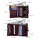 Cowhide Leather Crazy Horse Texture Rfid Blocking Wallet