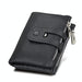 Cowhide Leather Crazy Horse Texture Rfid Blocking Wallet