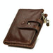 Cowhide Leather Crazy Horse Texture Rfid Blocking Wallet
