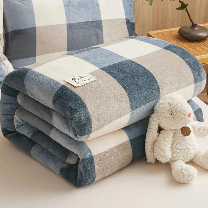 Cozy Flannel Blanket for Ultimate Comfort Thickened Extra