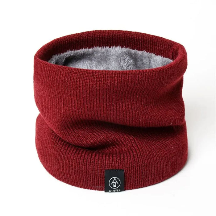 Cozy Knitted Ring Scarf for Women and Men Winter Warmth