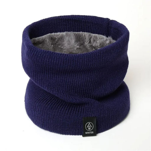 Cozy Knitted Ring Scarf for Women and Men Winter Warmth