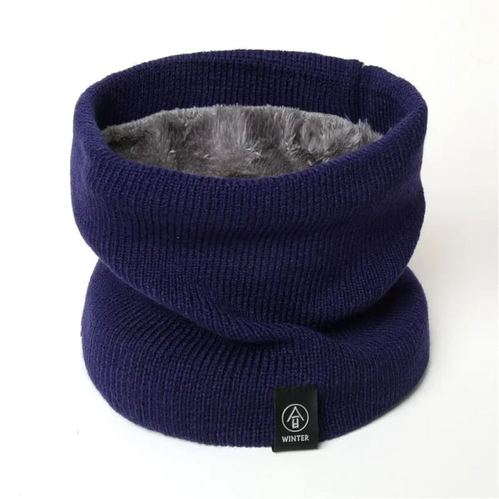 Cozy Knitted Ring Scarf for Women and Men Winter Warmth