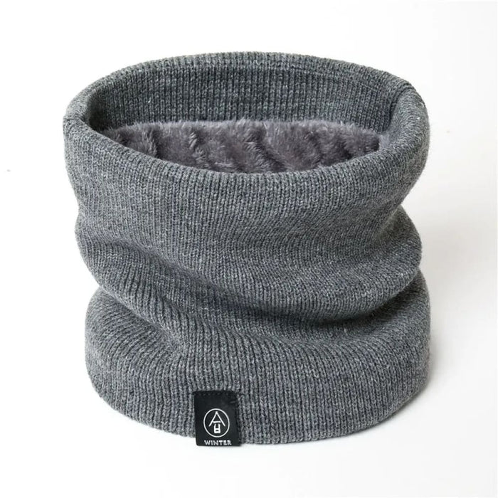 Cozy Knitted Ring Scarf for Women and Men Winter Warmth