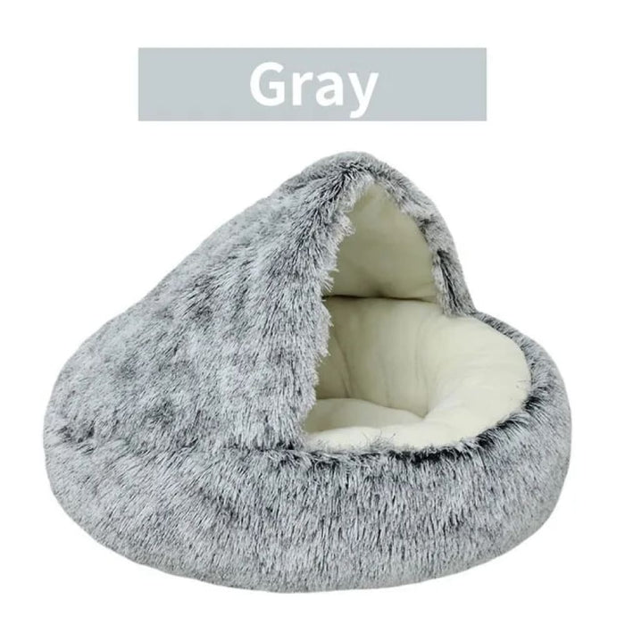 Cozy Round Pet Bed with Cover