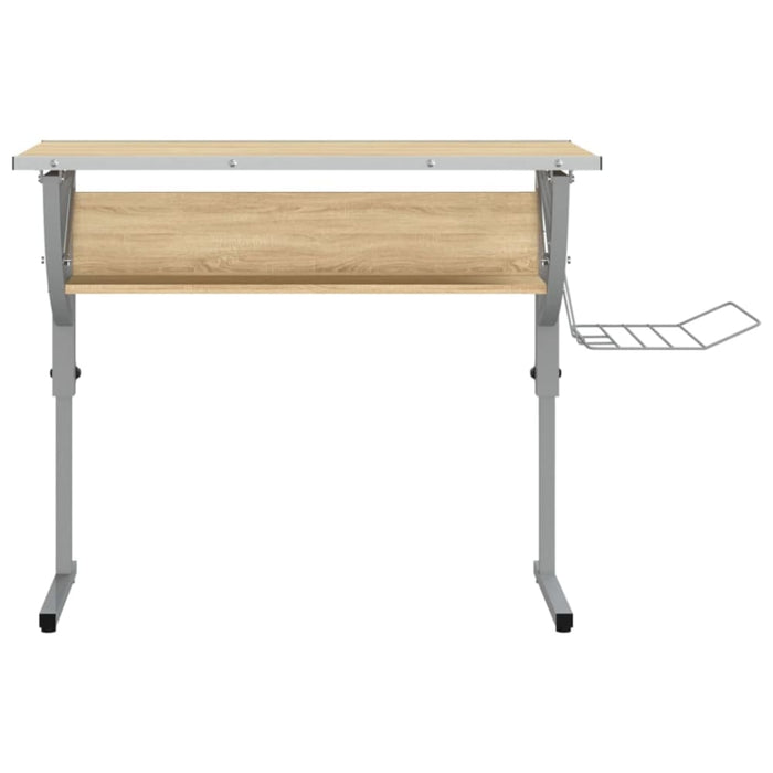 Craft Desk Sonoma Oak and Grey 110x53x(58-87)cm Engineered