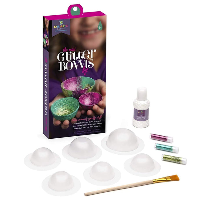 Craft - tastic Mini Glitter Bowls Kit