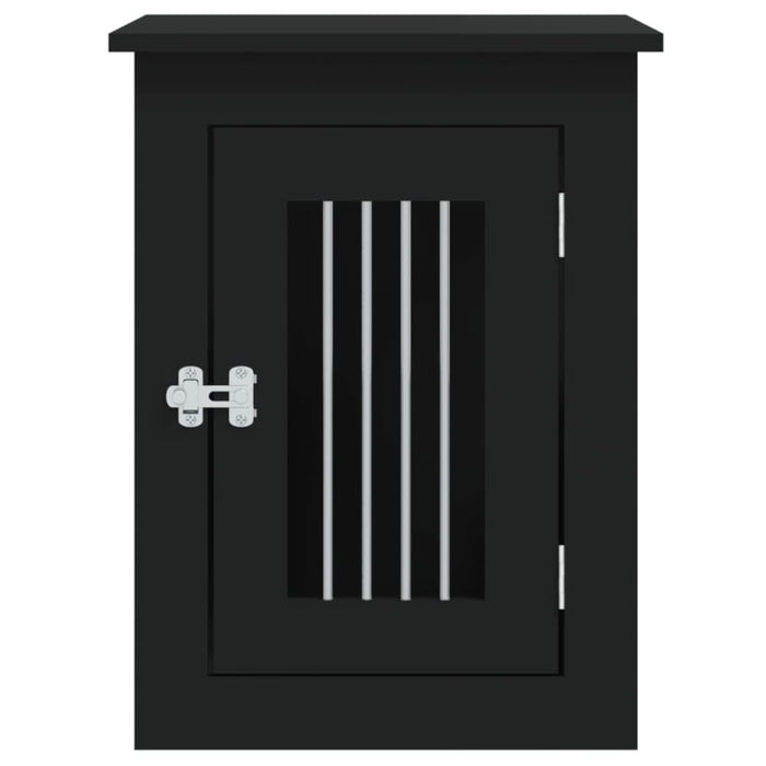 Dog Crate Furniture Black 45x62x59 Cm Engineered Wood Ntntob