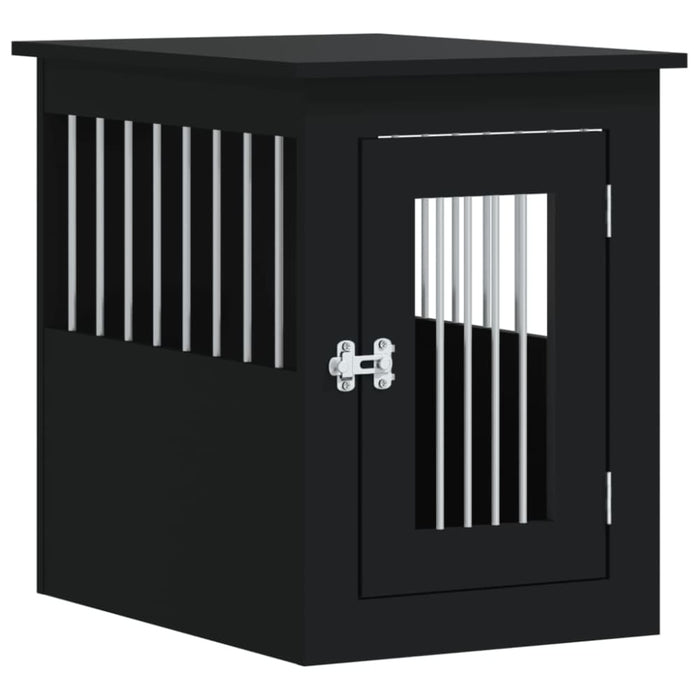 Dog Crate Furniture Black 45x62x59 Cm Engineered Wood Ntntob