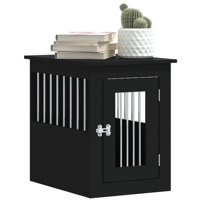 Dog Crate Furniture Black 45x62x59 Cm Engineered Wood Ntntob