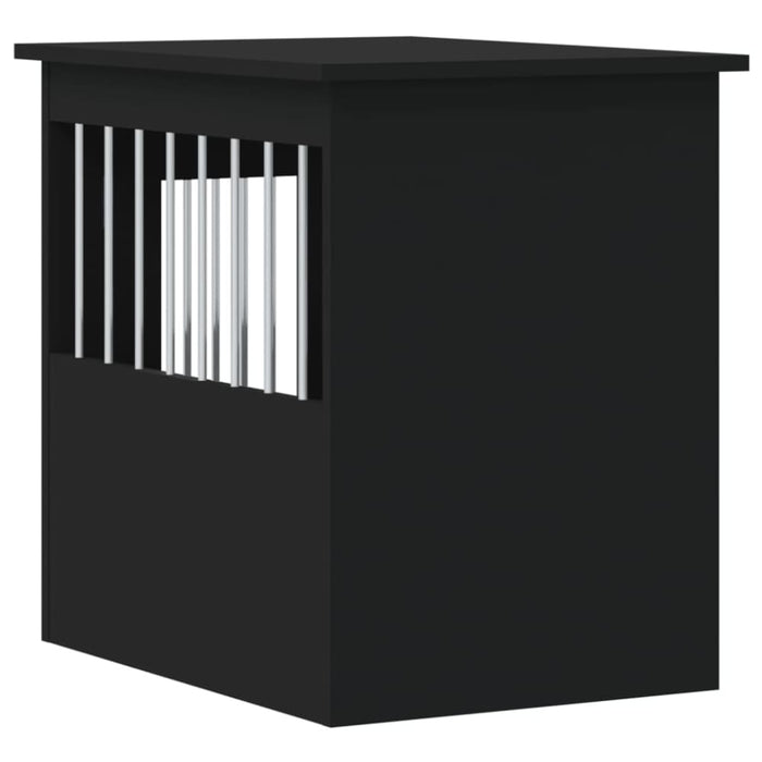 Dog Crate Furniture Black 45x62x59 Cm Engineered Wood Ntntob