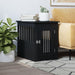 Dog Crate Furniture Black 45x62x59 Cm Engineered Wood Ntntob
