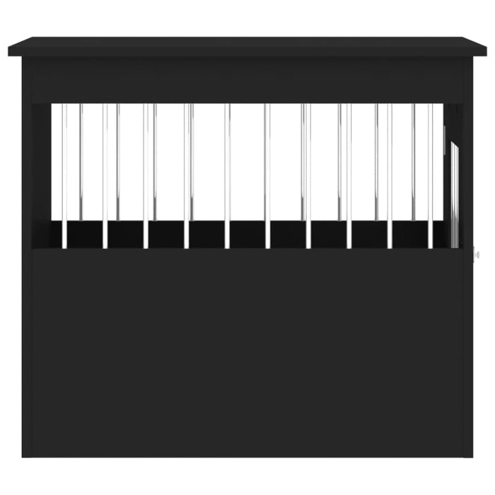 Dog Crate Furniture Black 55x75x65 Cm Engineered Wood Ntntoi