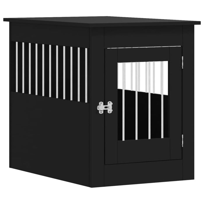 Dog Crate Furniture Black 55x80x68 Cm Engineered Wood Ntntxa