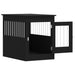 Dog Crate Furniture Black 55x80x68 Cm Engineered Wood Ntntxa