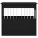 Dog Crate Furniture Black 64.5x80x71 Cm Engineered Wood