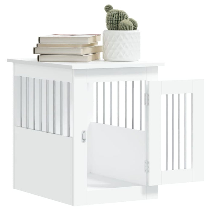 Dog Crate Furniture White 45x62x59 Cm Engineered Wood Ntntbk