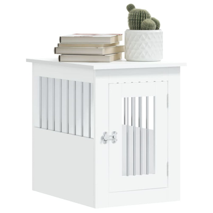 Dog Crate Furniture White 45x62x59 Cm Engineered Wood Ntntbk