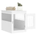 Dog Crate Furniture White 55x75x65 Cm Engineered Wood Ntntol