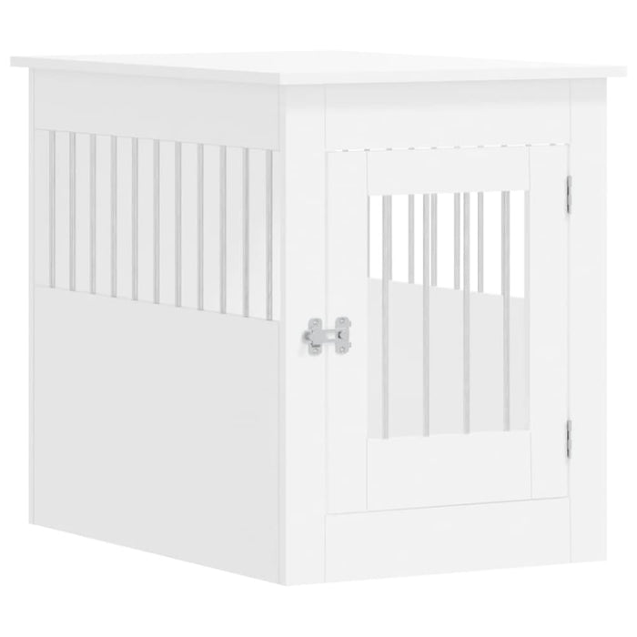 Dog Crate Furniture White 55x80x68 Cm Engineered Wood Ntntxt