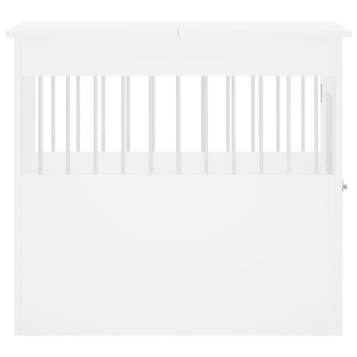 Dog Crate Furniture White 64.5x80x71 Cm Engineered Wood