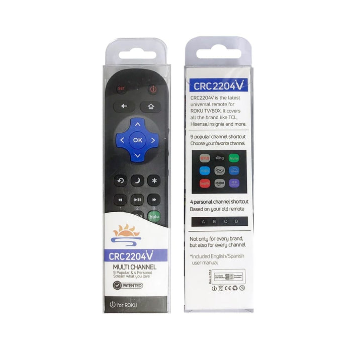 Crc2204v For Roku Tv Universal Smart Lcd Remote Control