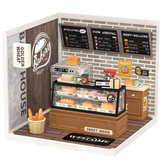 Create Plastic Buliding Blocks Diy Miniature House Kit