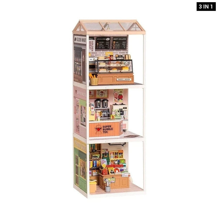 Create Plastic Buliding Blocks Diy Miniature House Kit