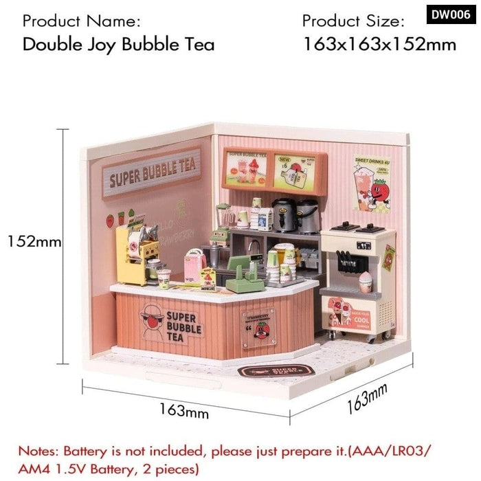 Create Plastic Buliding Blocks Diy Miniature House Kit