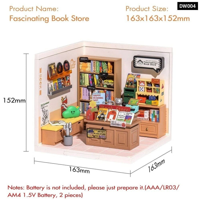 Create Plastic Buliding Blocks Diy Miniature House Kit