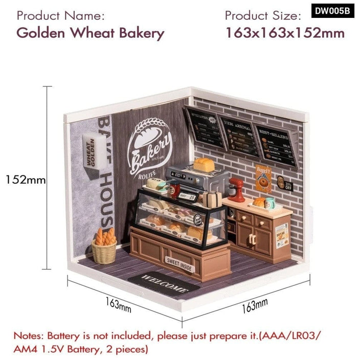 Create Plastic Buliding Blocks Diy Miniature House Kit