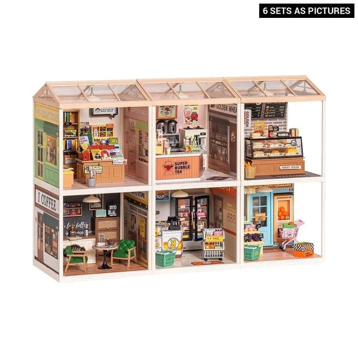 Create Plastic Diy Miniature House Cafe Energy Supply Store