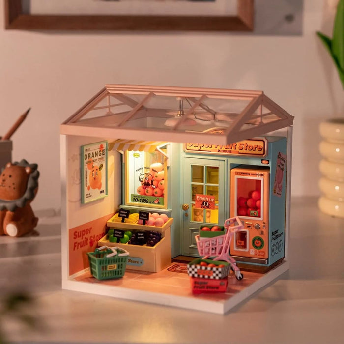 Create Plastic Diy Miniature House Cafe Energy Supply Store