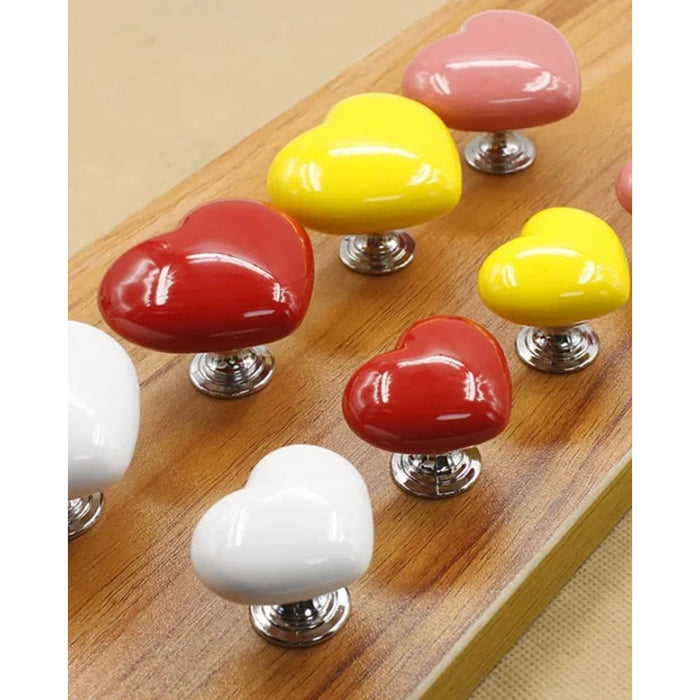 Creative Colourful Closestool Tank Ceramic Heart Shaped