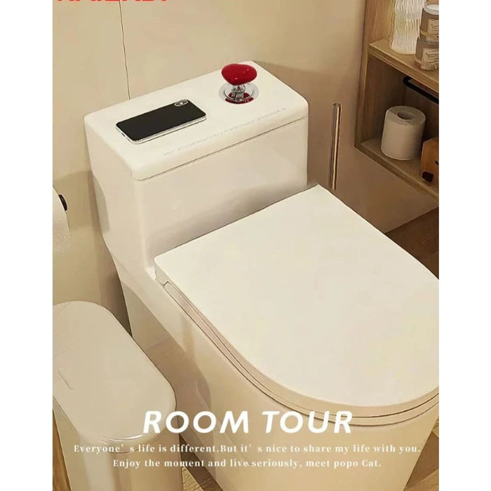 Creative Colourful Closestool Tank Ceramic Heart Shaped