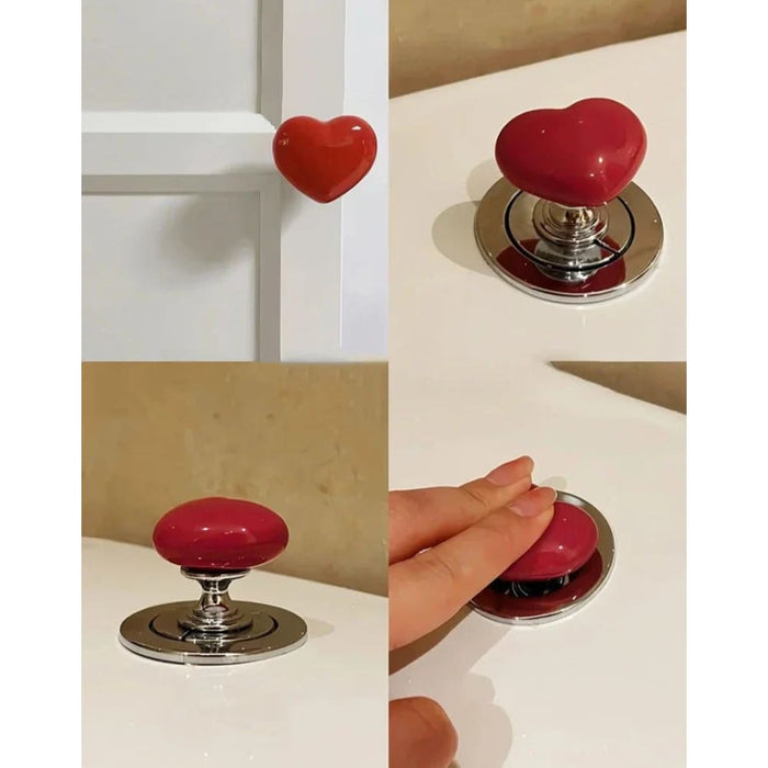Creative Colourful Closestool Tank Ceramic Heart Shaped
