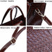 Crocodile Print Handbag With Adjustable Strap