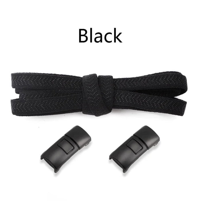 Cross Buckle Elastic Sneakers Without Ties 8mm Thick Flats