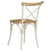 Cross Chairs 4 Pcs White Solid Mango Wood Gl4181