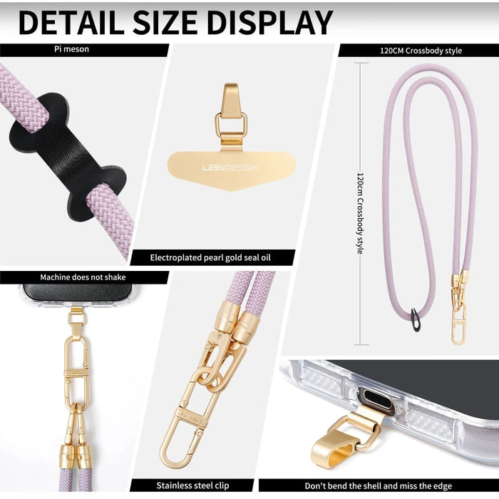 Crossbody Anti Loss Card Strip Style Mobile Phone Case