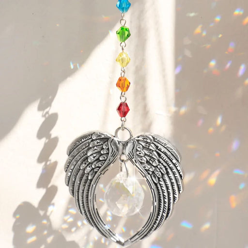 Crystal Angel Wings Suncatcher for Car Decor