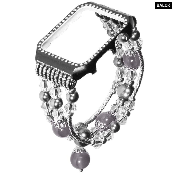 Crystal Metal Case Cover Bling Agate Stretch Bracelet