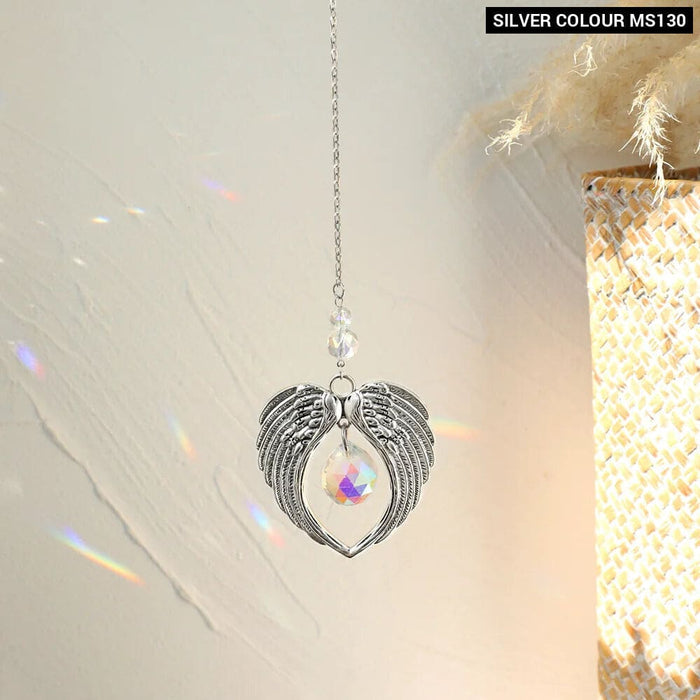 Crystal Moon Lotus Chakra Suncatcher Rainbow Maker